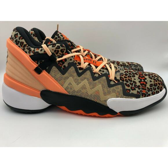 Adidas D.O.N. Issue 2 Leopard Beige Donovan Mitchell Bounce FY0895 Men’s Size 15 - Picture 11 of 12